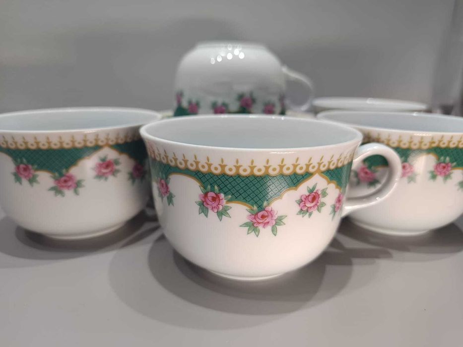 Conjunto de 5 Chávenas + Pires – Porcelana Chinesa