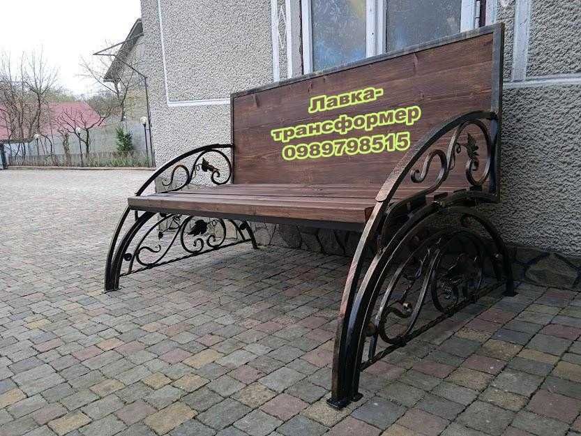 Розкладний стіл. Лавка трансформер