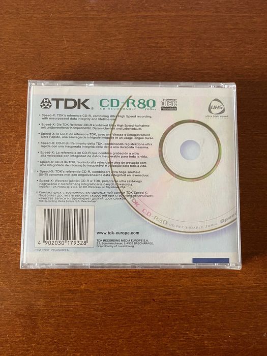 Sony e TDK - CD-RW e 2 CD-R 700Mb 80Min - novos e selados