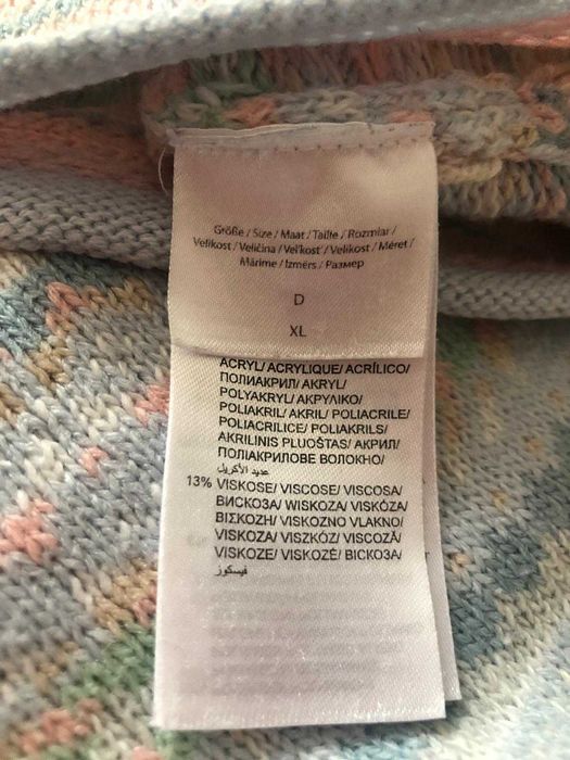 Śliczny pastelowy sweter Montego rozm. XL