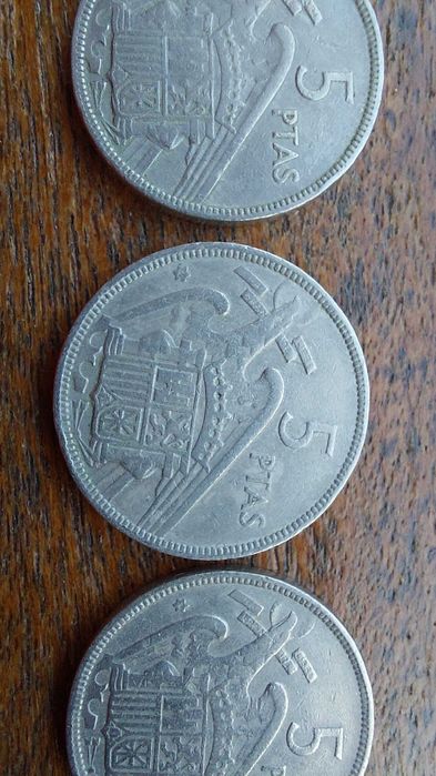 Moedas 5 Pesetas 1957