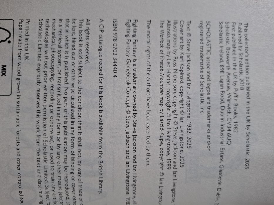 The warlock of firetop mountain collector's edition