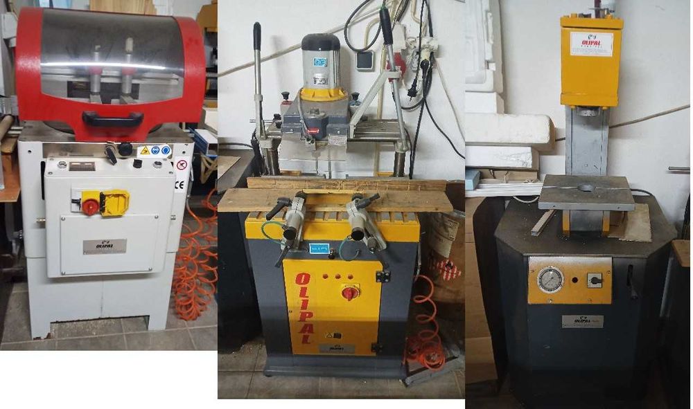 Maquinaria para Alumínio, corte, prensa, frese e compressor. Trifásica