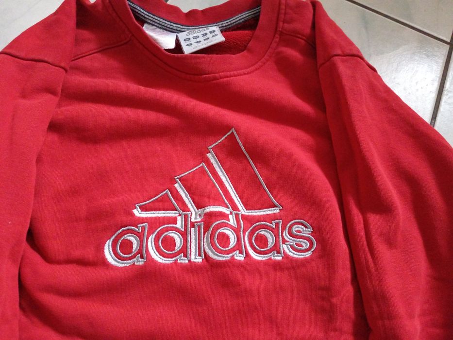 Bluza adidas czerwona L