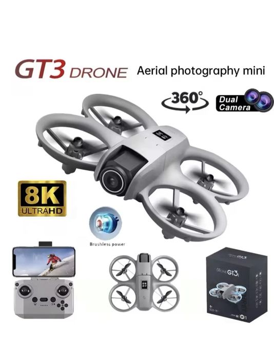 Міні-дрон GT3 з HD-зйомкою, Hover-функцією, квадрокоптер, для дітей