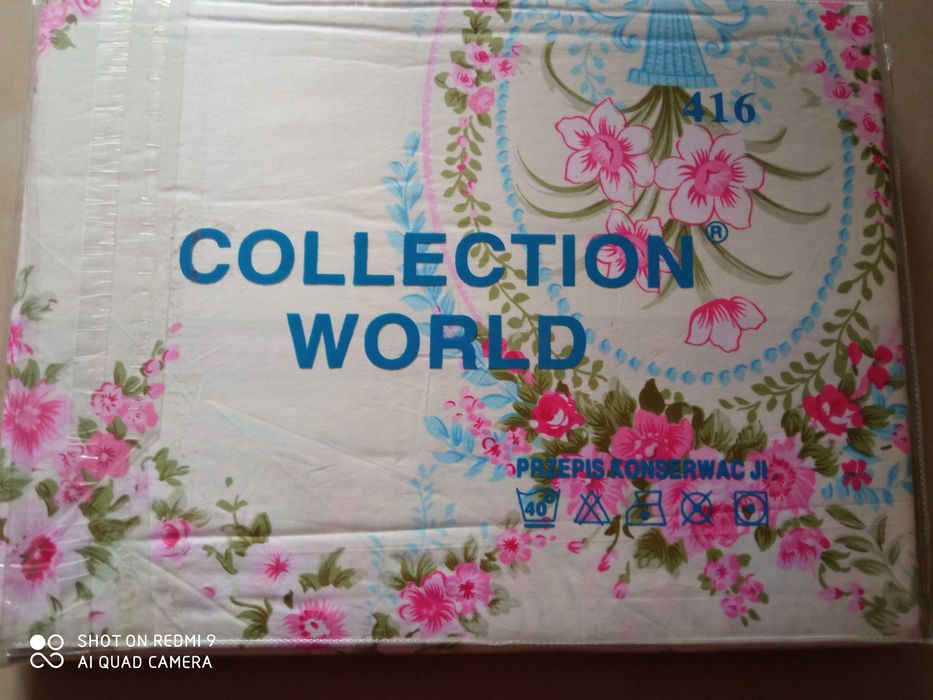 Komplet pościeli satyna b Collection World 160x200 cm shabby chic nowa