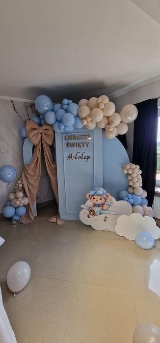 Ścianka balonowa na Chrzciny, Komunie, Urodziny i inne. Dekoracje Balonowe
