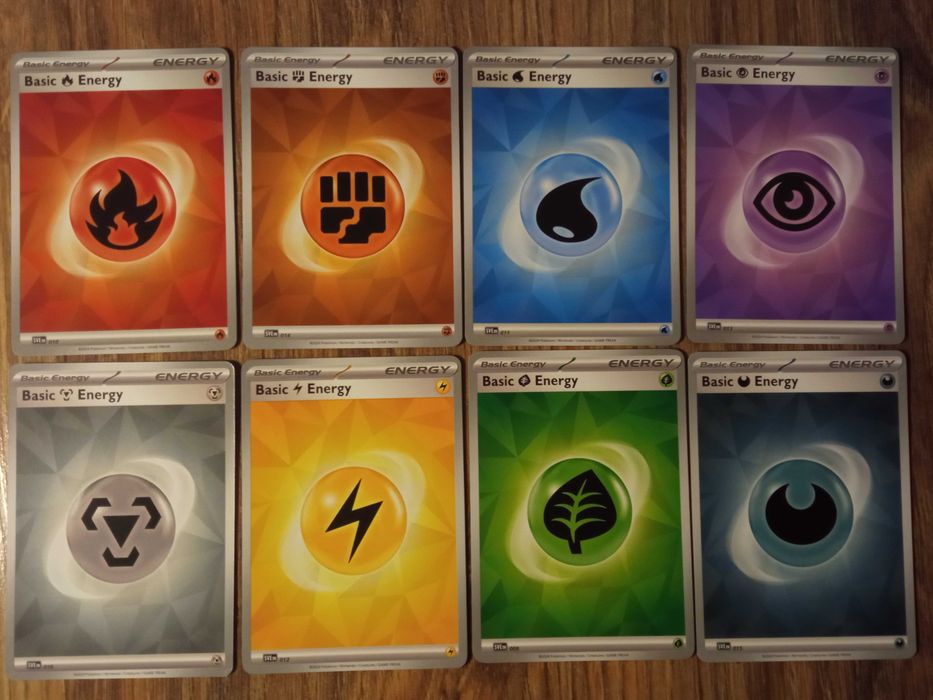 5szt. Karta energii Pokemon TCG Basic Energy energia WSZYSTKIE energie