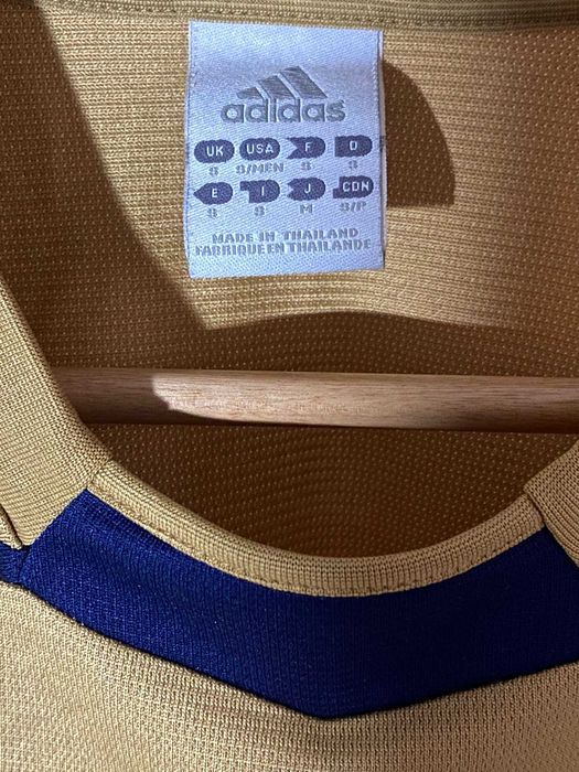 Adidas Vintage Football Jersey Yellow Navy