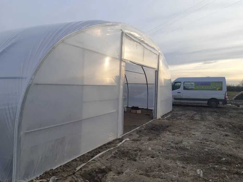 Tunel foliowy, 10,5 x 32 m. tunele foliowe rura fi 57/2,6.