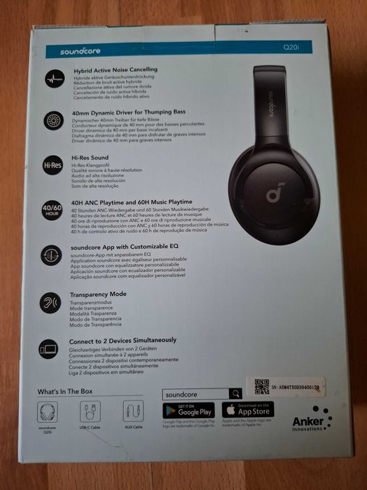 Słuchawki nauszne SOUNDCORE ANC Q20i