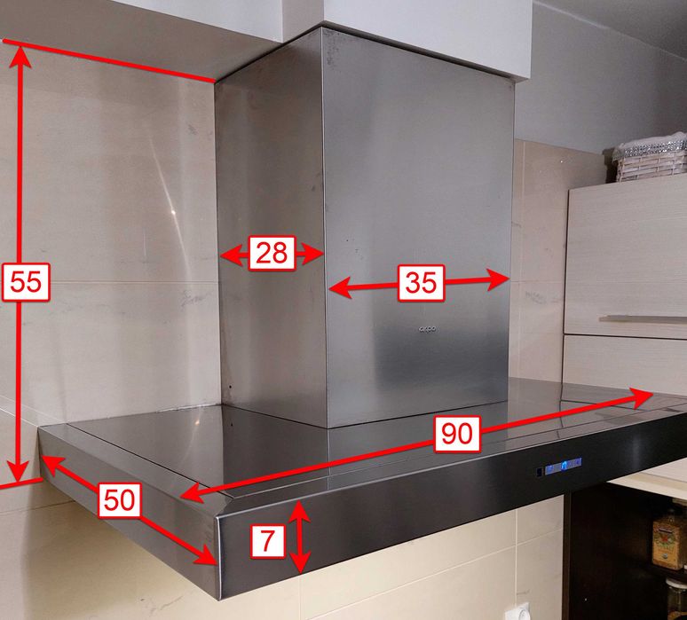 Okap kuchenny Akpo 90 cm + pilot