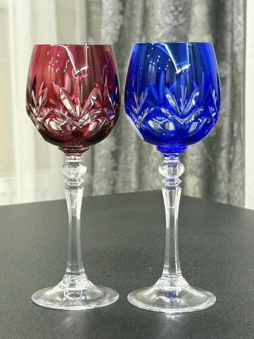 Хрустальные фужеры для вина WMF Cristal Cabinet GDR Германия