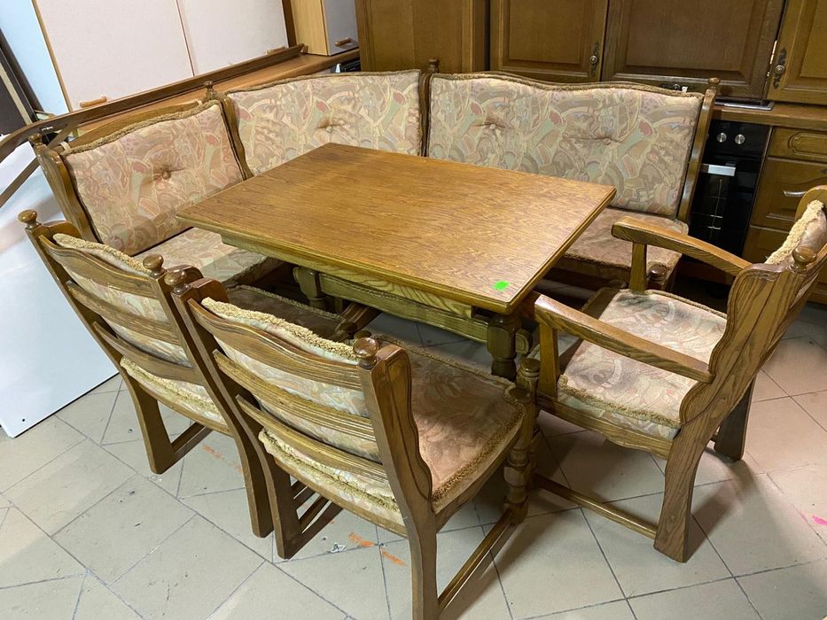 Narożnik kuchenny Stół + rogówka + krzesła z Niemiec DOWÓZ DO DOMU