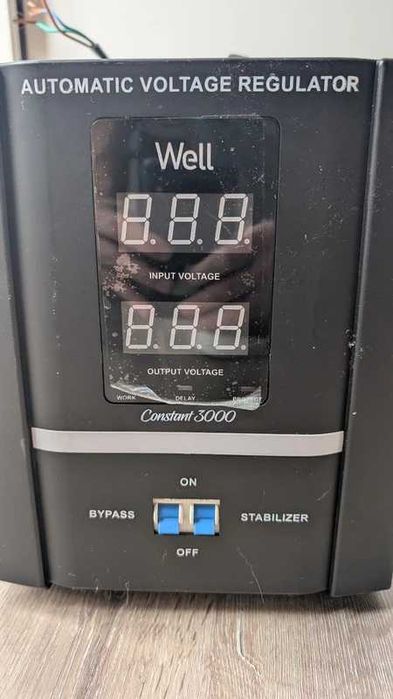 Regulador Automático de Tensão Well Constant 3000 – 3000VA/1800W