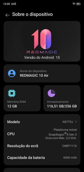 Redmagic 10 Air - Vendo (ler infor.)