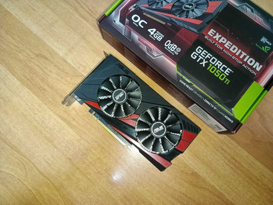 Игровая видеокарта Asus GeForce GTX 1050 Ti Expedition OC 4GB GDDR5 128bit