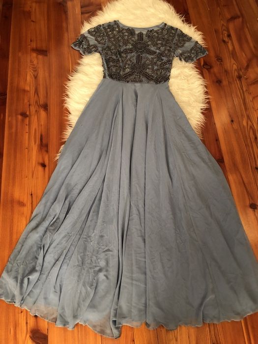 Sukienka maxi Asos niebieska r.36/S