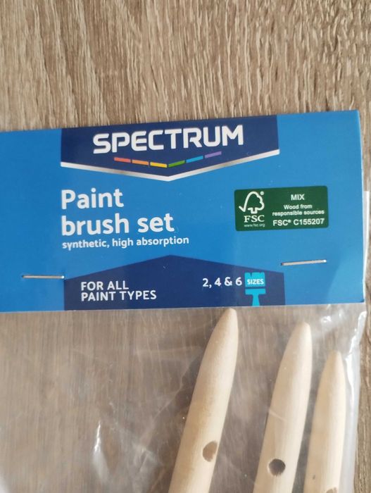 SPECTRUM zestaw pędzli syntetycznych 3 szt