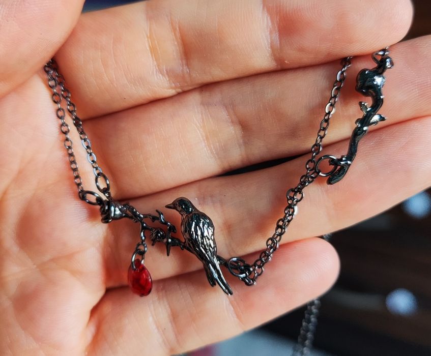 Vintage naszyjnik Dark Gothic