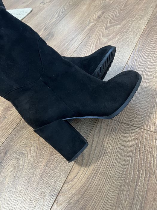 Сапоги з натуральної замші , жодних дефектів