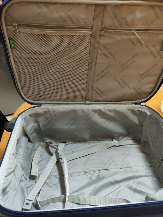 Mala viagem BENETTON | Azul marinho | Bom estado