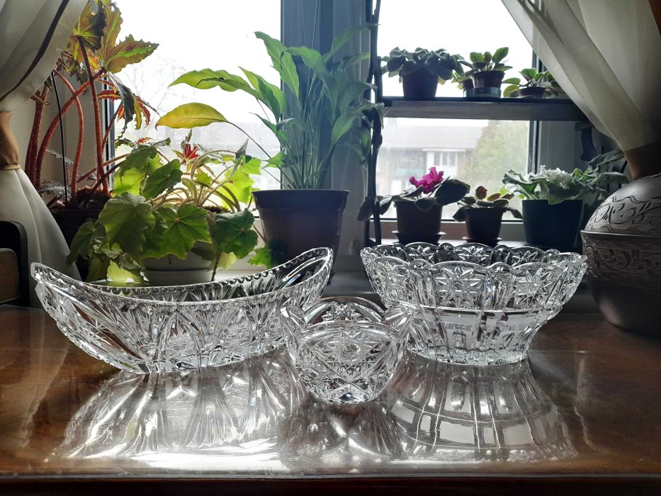 Кришталь ваза салатниця цукерниця \ салатник конфетница хрусталь