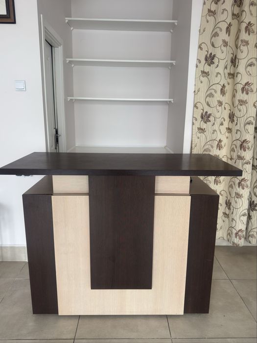 Lada sklepowa drewniana 140x60x108 cm – solidna, bardzo dobry stan