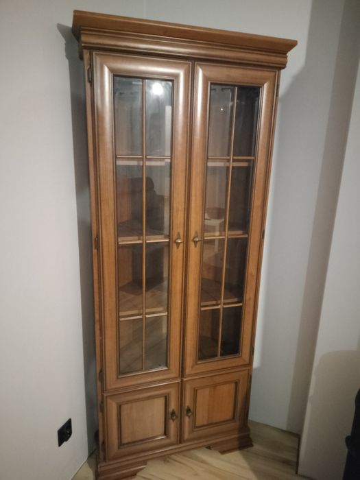 Witryna narożna Forte Black Red White