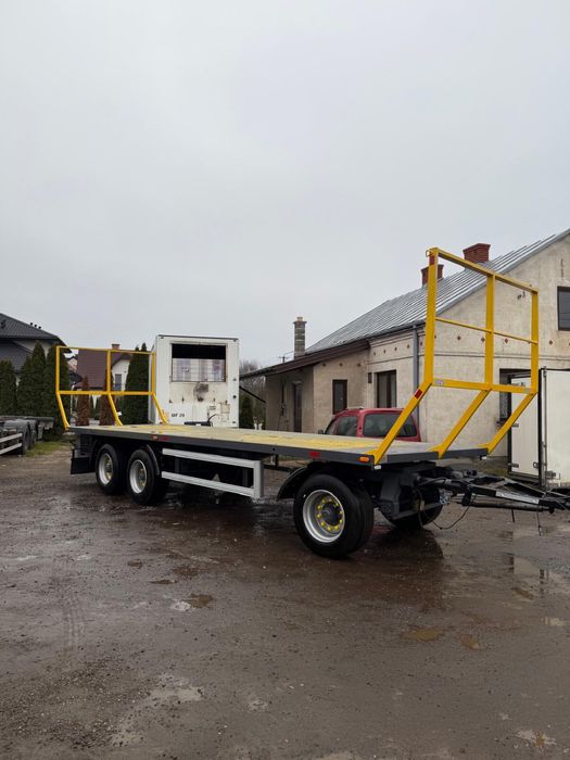 Przyczepa rama platforma do bel slomy siana