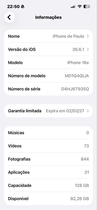 Iphone 16E como novo