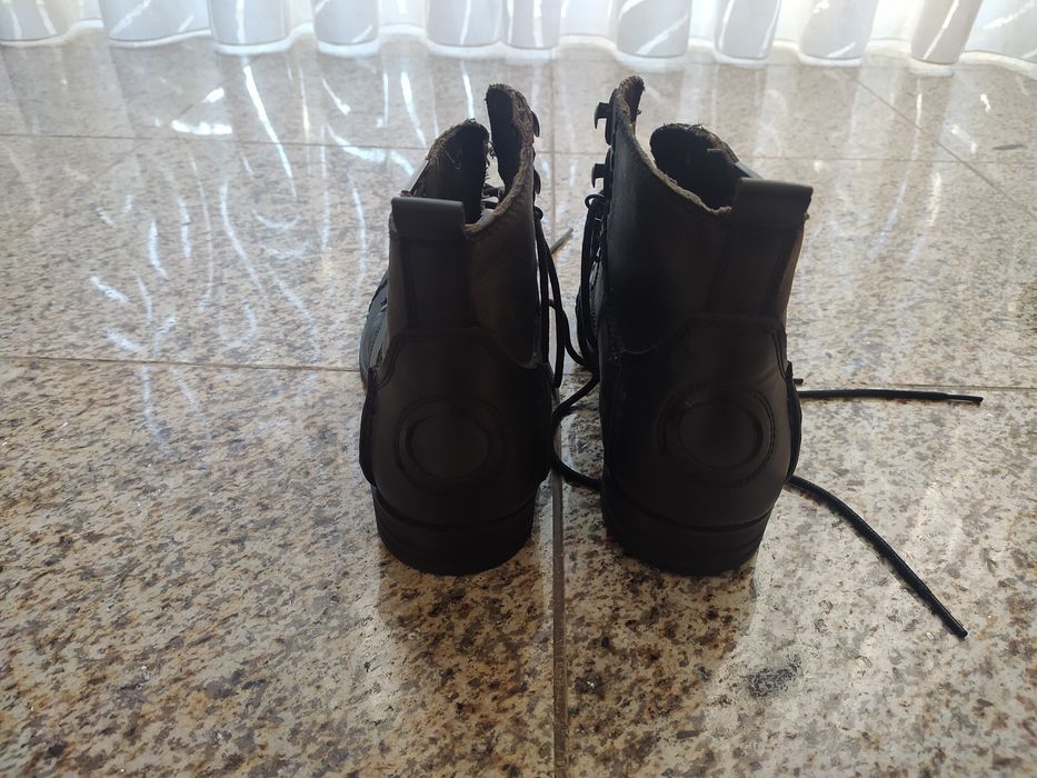 Botas Bunker em pele