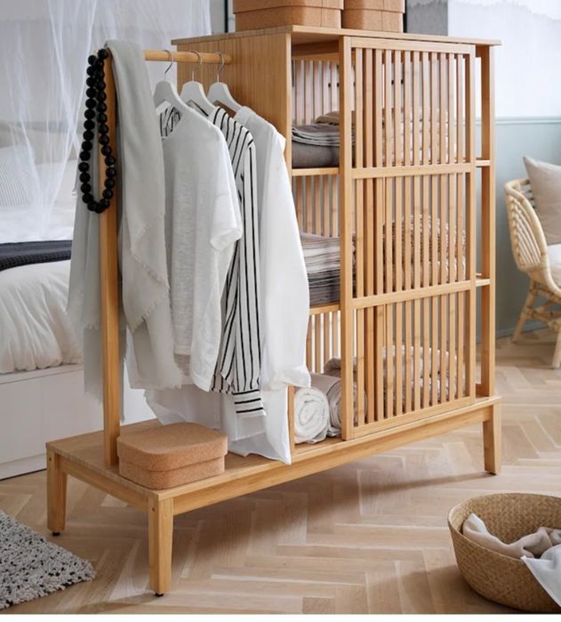 Móvel arrumação bambu Ikea