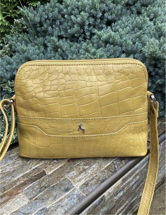 Ashwood leather яскрава фірмова шкіряна жіноча сумка кросбоді натуральна шкіра оригінал
