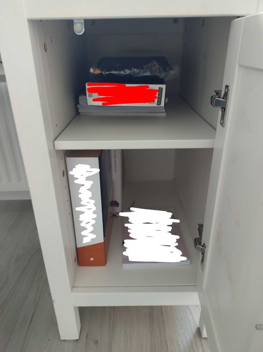 Biurko białe drewniane IKEA Hemnes