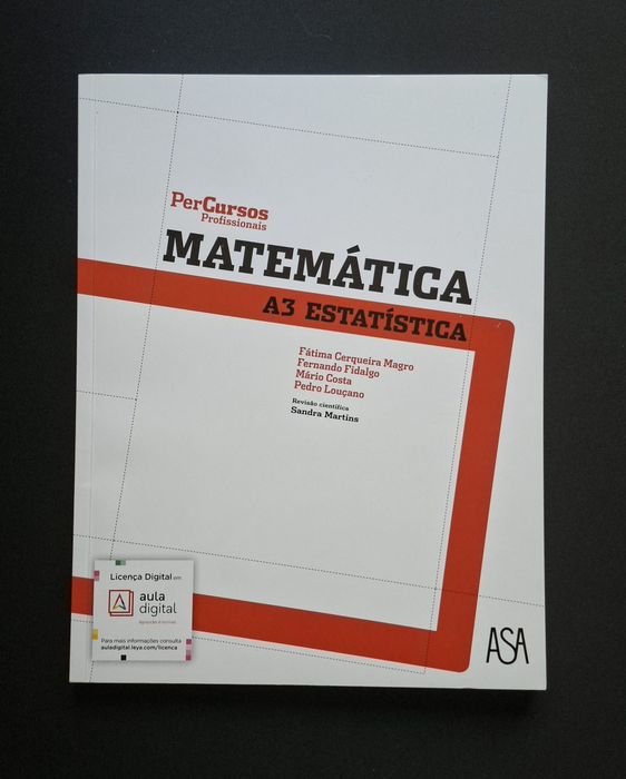 Matemática A3 Estatística 1°ano (10°) ensino profissional