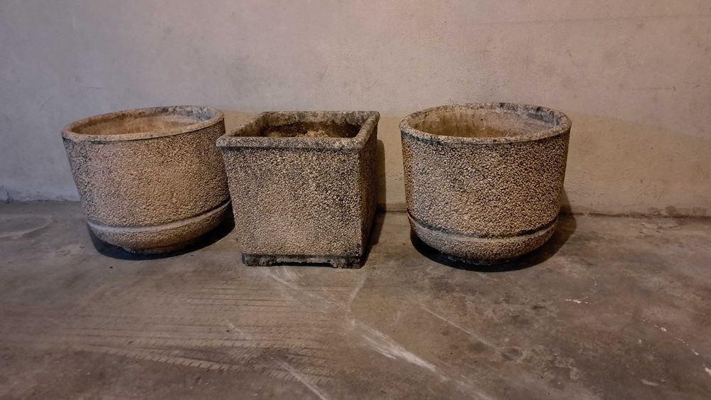 Vaso de cimento para jardim