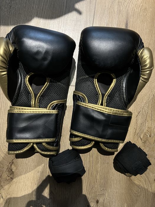 Rekawiczke bokserskie Powerlock + bandaz 4m