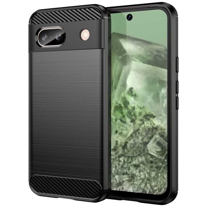 Противоударный чехол накладка Google Pixel 8A 9 9 Pro карбон 2 цвета