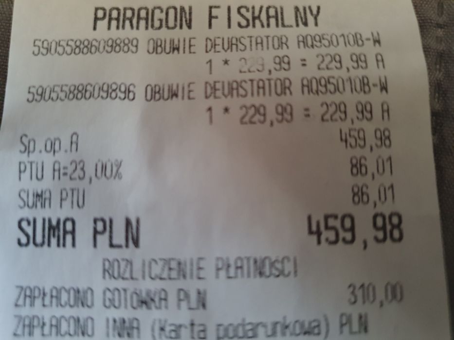 Nowe buty shaq 38