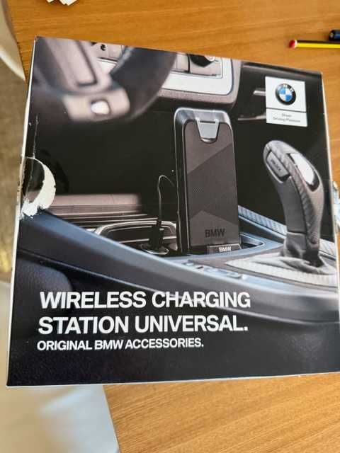 Wireless Charging Station Universal BMW — Novo, na caixa