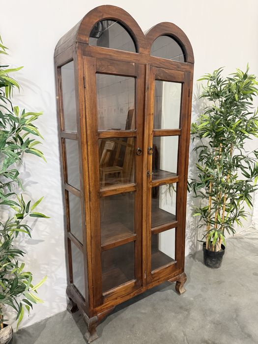 Piękna witryna kolonialna palisander lite drewno dowóz wysyłka