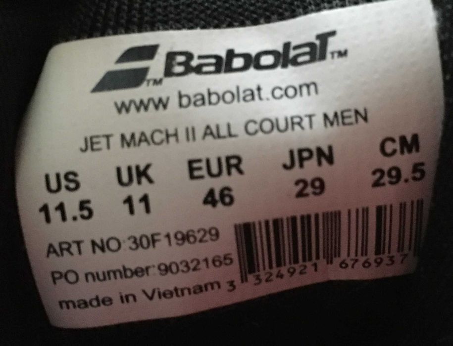 Buty do tenisa Babolat Jet Mach II All Court nowe roz.46