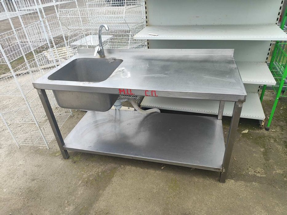 Стол - мойка из нержавейки