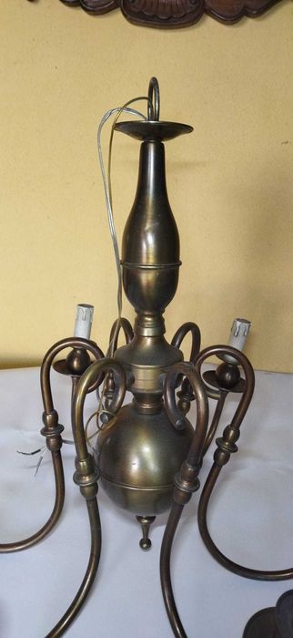 Candeeiro de teto latão.