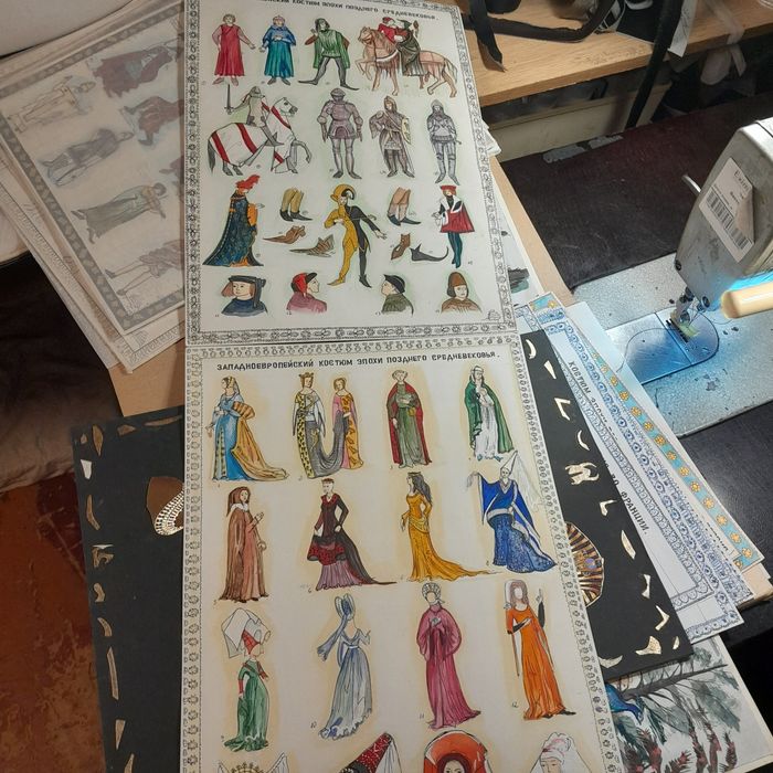 Таблицы рисунки Истории костюма.