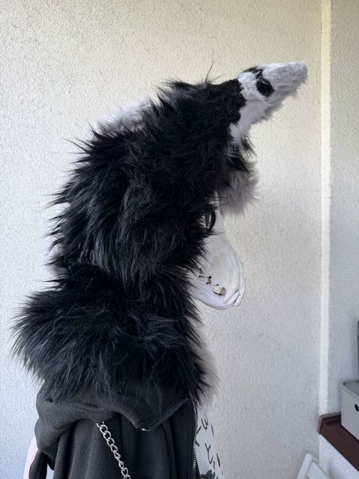 Furry fursuit skull dog