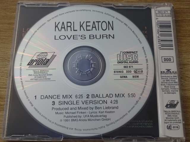 Karl Keaton - Love's Burn (CD) 1991 singiel