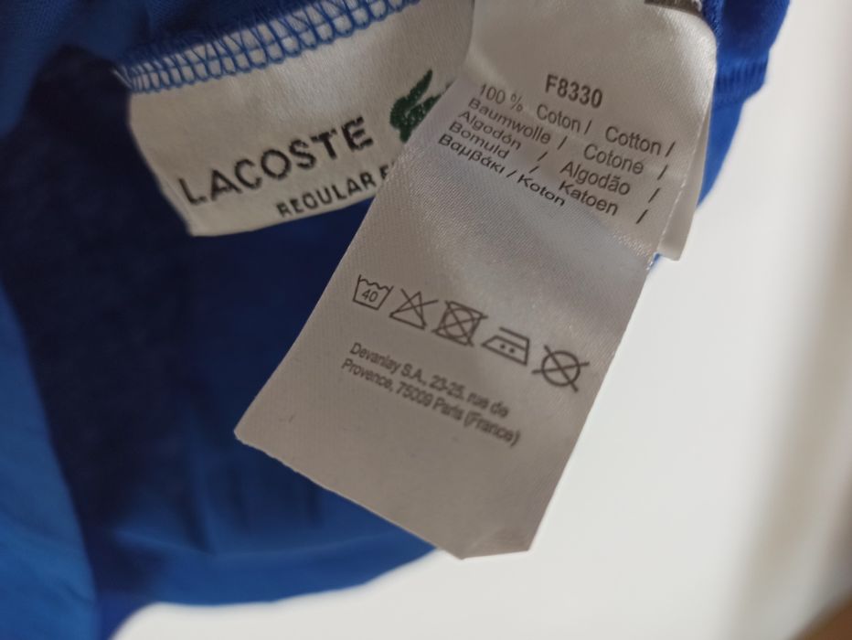 Lacoste bluzka męska długi rękaw S,