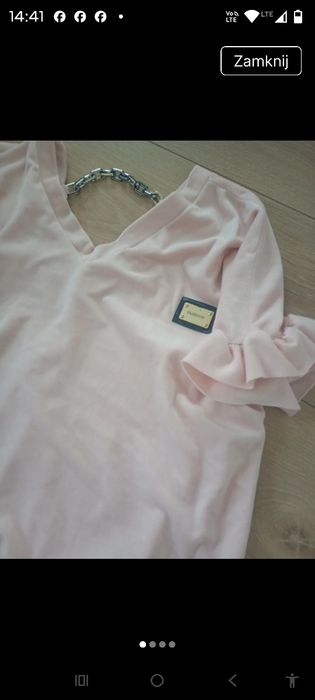 Komplet welurowy dres krotki